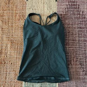 Prana yoga top in beautiful deep green color!